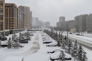 Новогодний снегопад в Новосибирске