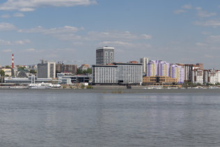 Панорама правого берега Новосибирска