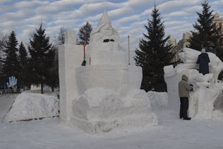 Фестиваль снежной скульптуры 2022 в Новосибирске