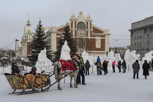 XXI Сибирский фестиваль снежной скульптуры в Новосибирске