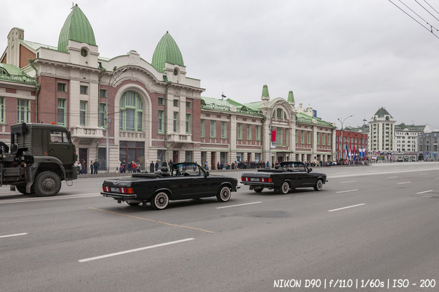 На репетиции парада Победы в Новосибирске